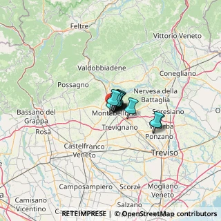 Mappa Via Foresto, 31044 Montebelluna TV, Italia (3.84917)