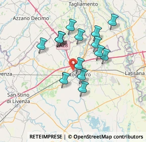 Mappa Via Colombo Cristoforo, 30026 Portogruaro VE, Italia (5.98733)