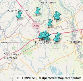 Mappa Via Colombo Cristoforo, 30026 Portogruaro VE, Italia (5.27)