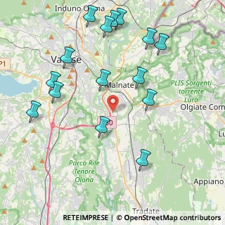Mappa Via Fontanelle, 21040 Vedano Olona VA, Italia (4.68467)