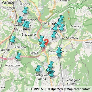 Mappa Via Fontanelle, 21040 Vedano Olona VA, Italia (2.195)