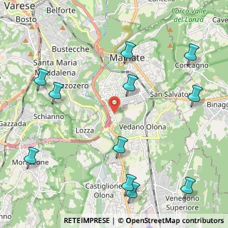 Mappa Via Fontanelle, 21040 Vedano Olona VA, Italia (2.75909)