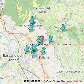 Mappa Via Daniele Manin, 36060 Romano D'ezzelino VI, Italia (1.52462)