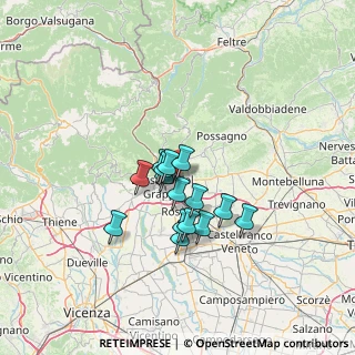 Mappa Via Daniele Manin, 36060 Romano D'ezzelino VI, Italia (9.516)