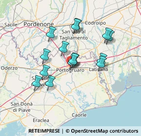 Mappa Via Isonzo, 30026 Portogruaro VE, Italia (11.564)