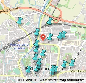 Mappa Via Isonzo, 30026 Portogruaro VE, Italia (0.5655)