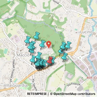 Mappa Via San Francesco, 22079 Villa Guardia CO, Italia (0.43333)