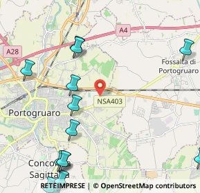 Mappa Via Giorgione, 30026 Portogruaro VE, Italia (3.08667)