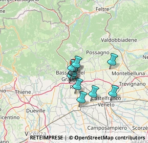 Mappa Via Guglielmo Marconi, 36060 Romano D'ezzelino VI, Italia (8.40091)