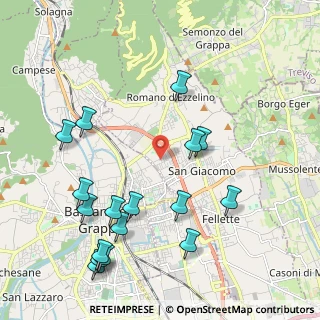 Mappa Via Guglielmo Marconi, 36060 Romano D'ezzelino VI, Italia (2.41)