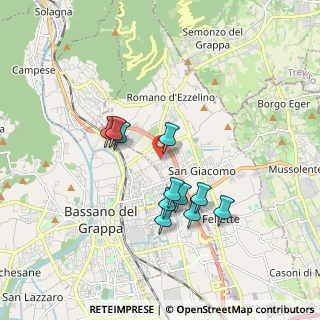 Mappa Via Guglielmo Marconi, 36060 Romano D'ezzelino VI, Italia (1.52364)
