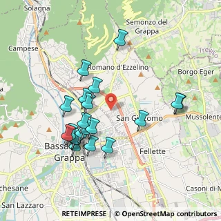 Mappa Via Guglielmo Marconi, 36060 Romano D'ezzelino VI, Italia (1.814)