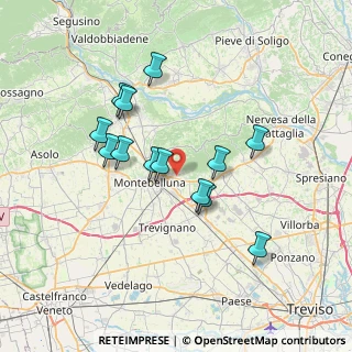 Mappa Via Isonzo, 31044 Montebelluna TV, Italia (6.28154)