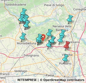 Mappa 31040 Volpago del Montello TV, Italia (6.75)