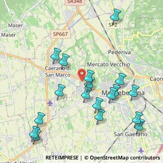 Mappa Via Achille Grandi, 31044 Montebelluna TV, Italia (2.34389)