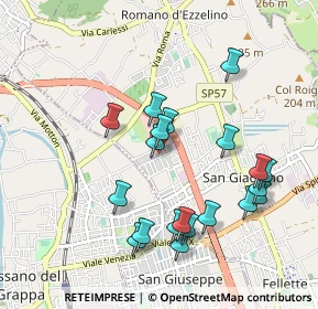 Mappa Via Alessandro Volta, 36060 Romano D'ezzelino VI, Italia (0.945)