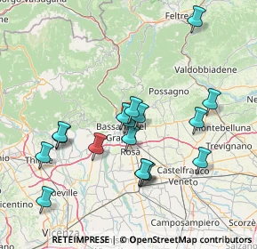 Mappa Via Alessandro Volta, 36060 Romano D'ezzelino VI, Italia (14.37941)