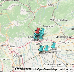 Mappa Via Alessandro Volta, 36060 Romano D'ezzelino VI, Italia (7.19417)