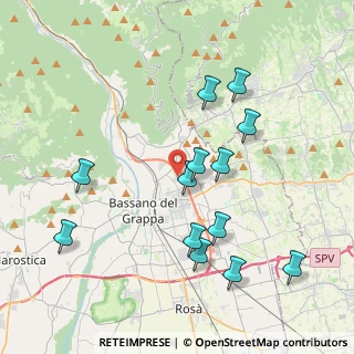 Mappa Via Niccolò Copernico, 36060 Romano D'ezzelino VI, Italia (4.05923)