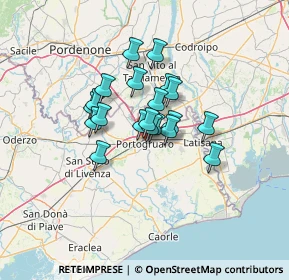 Mappa Via F. Bonò, 30026 Portogruaro VE, Italia (8.6685)