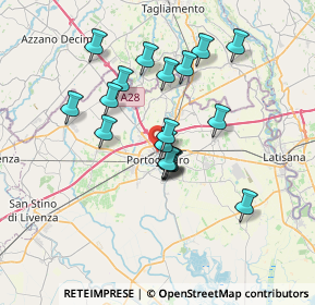 Mappa Via F. Bonò, 30026 Portogruaro VE, Italia (6.01667)