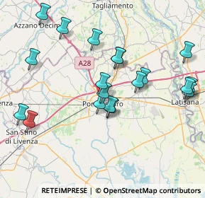 Mappa Via Fausto Bonò, 30026 Portogruaro VE, Italia (8.3145)