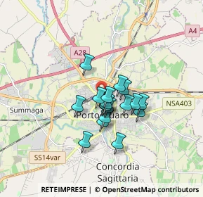 Mappa Via F. Bonò, 30026 Portogruaro VE, Italia (1.09444)