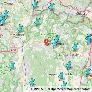 Mappa Via Madonnina, 22070 Beregazzo con Figliaro CO, Italia (6.9335)