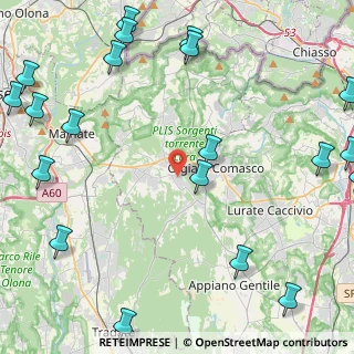 Mappa Via Madonnina, 22070 Beregazzo con Figliaro CO, Italia (6.59)