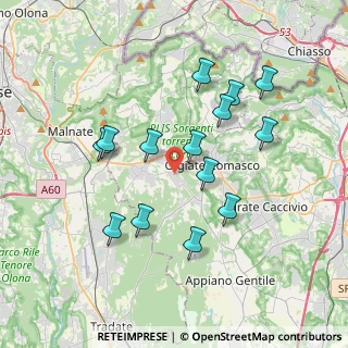 Mappa Via Madonnina, 22070 Beregazzo con Figliaro CO, Italia (3.47643)