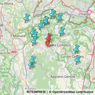Mappa Via Madonnina, 22070 Beregazzo con Figliaro CO, Italia (4.018)