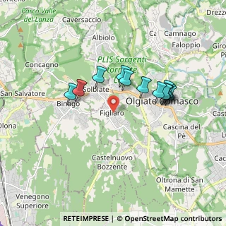 Mappa Via Madonnina, 22070 Beregazzo con Figliaro CO, Italia (1.54833)