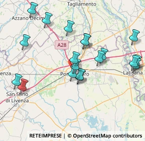Mappa Viale Diaz, 30026 Portogruaro VE, Italia (8.3555)