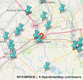 Mappa Viale Diaz, 30026 Portogruaro VE, Italia (10.0535)