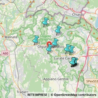 Mappa Via Giovanni Segantini, 22077 Olgiate Comasco CO, Italia (3.70231)