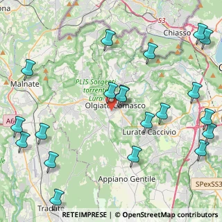 Mappa Via Giovanni Segantini, 22077 Olgiate Comasco CO, Italia (5.6205)