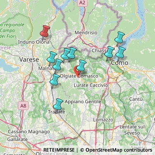 Mappa Via Giovanni Segantini, 22077 Olgiate Comasco CO, Italia (6.8)