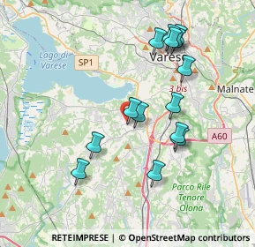 Mappa Via Alessandro Volta, 21022 Azzate VA, Italia (3.58786)