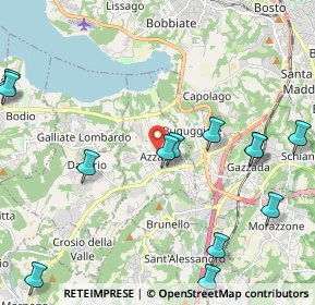 Mappa Via Alessandro Volta, 21022 Azzate VA, Italia (3.3325)