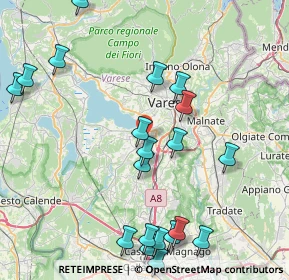 Mappa Via Alessandro Volta, 21022 Azzate VA, Italia (9.7385)