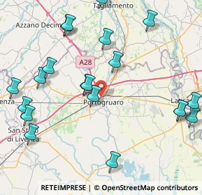 Mappa Via Armando Diaz, 30026 Portogruaro VE, Italia (10.0705)