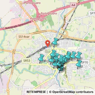 Mappa Via Armando Diaz, 30026 Portogruaro VE, Italia (1.0235)