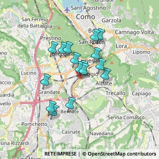 Mappa Via Mariano Tentorio, 22100 Como CO, Italia (1.42563)