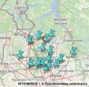 Mappa Via Caio Plinio, 22030 Orsenigo CO, Italia (14.4935)