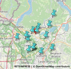 Mappa Via Caio Plinio, 22030 Orsenigo CO, Italia (6.208)