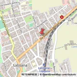 Mappa Via Guglielmo Marconi, 97, 33053 Latisana, Udine (Friuli-Venezia Giulia)
