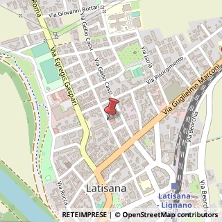 Mappa Via A. Manzoni, 29, 33053 Latisana, Udine (Friuli-Venezia Giulia)