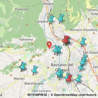 Mappa Via Francesco Martinato, 36061 Bassano del Grappa VI, Italia (2.53053)