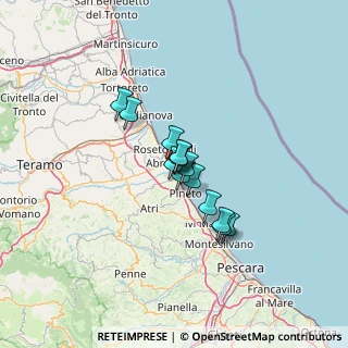 Mappa Via Teramo, 64025 Pineto TE, Italia (7.92643)