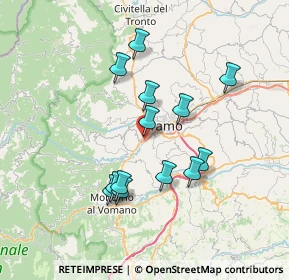 Mappa Via Cavalieri di Vittorio Veneto, 64010 Torricella sicura TE, Italia (6.70692)